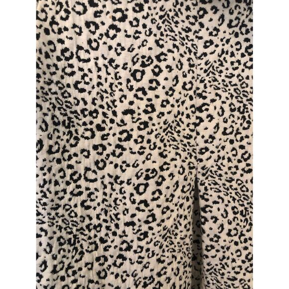 Tyler Boe Women's KIM Cheetah Leopard Animal Print Cowl Neck Dress Small - Picture 2 of 6